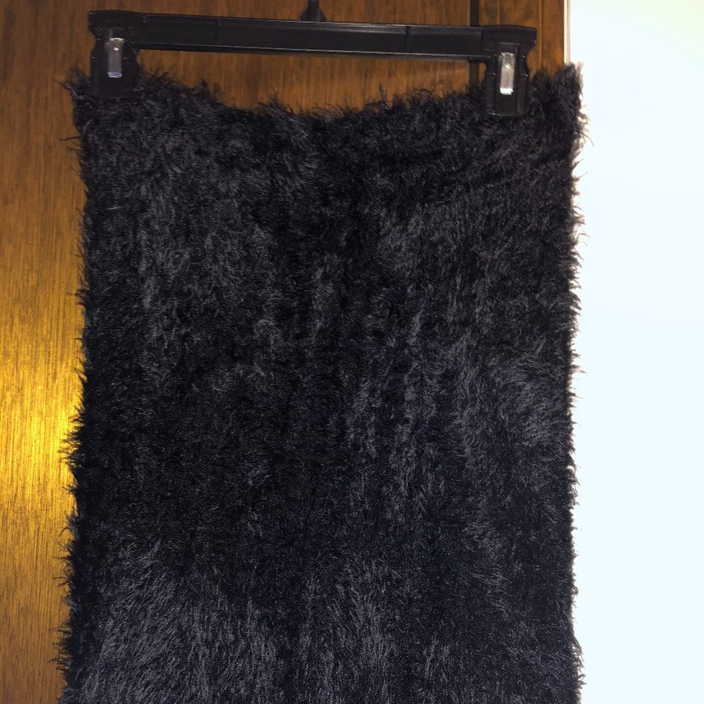 J McLaughlin Black Fuzzy Skirt S